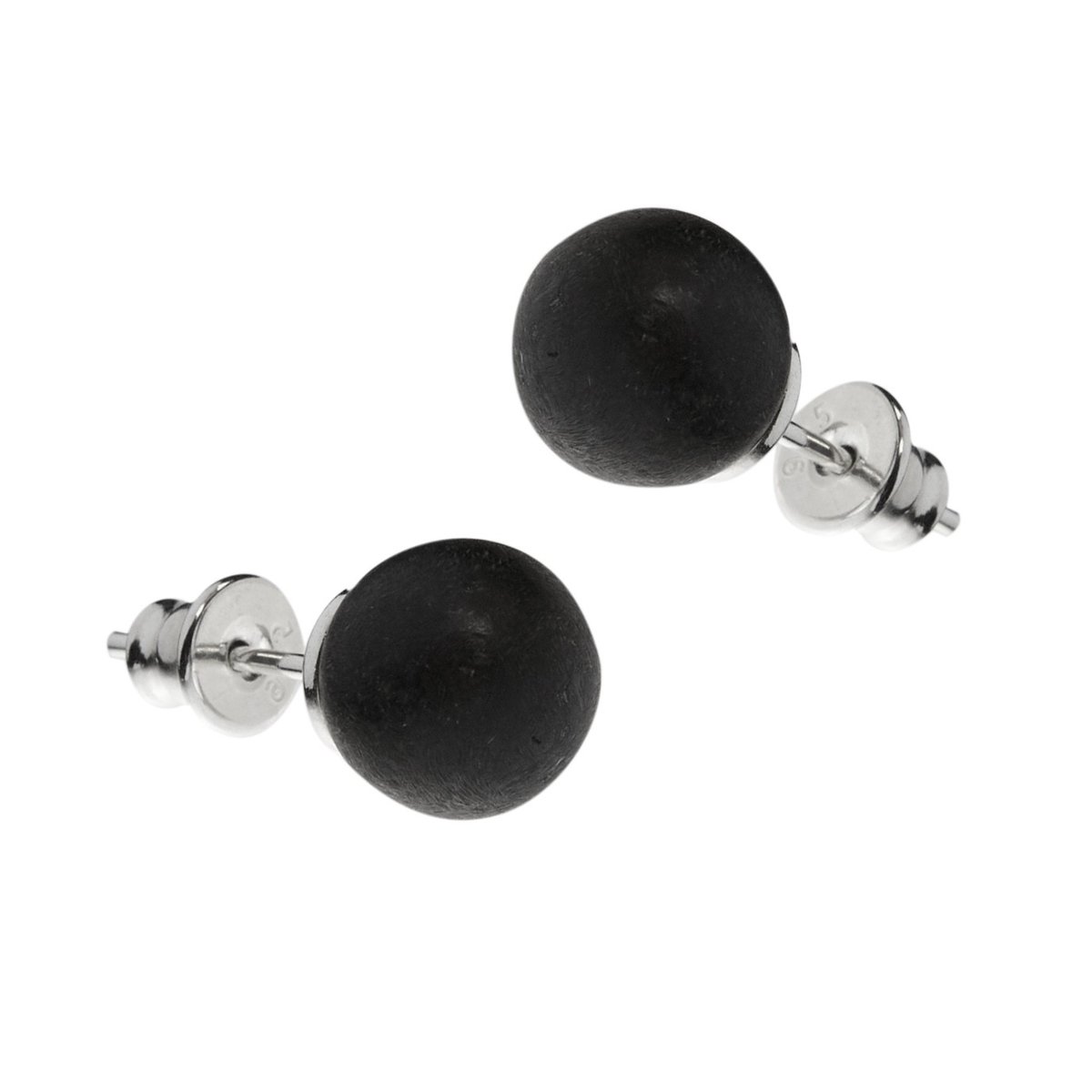 ankabizuteria.pl Kolczyki srebrne okrągłe z matowym burszynem średnic