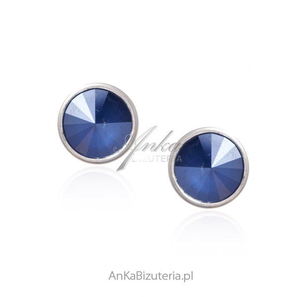 ankabizuteria.pl Biżuteria srebrna Swarovski - kolczyki srebrne kolor