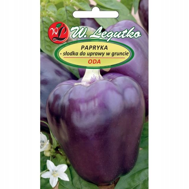 PAPRYKA fioletowa ODA WCZESNA duży owoc plenna słodka NASIONA WARZYW p. PL130/12/210/L775/A ST; PL330/12/210/L769/A ST;