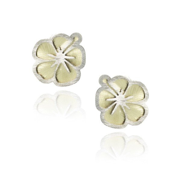 ankabizuteria.pl Kolczyki srebrne pozłacane KWIATY LATA