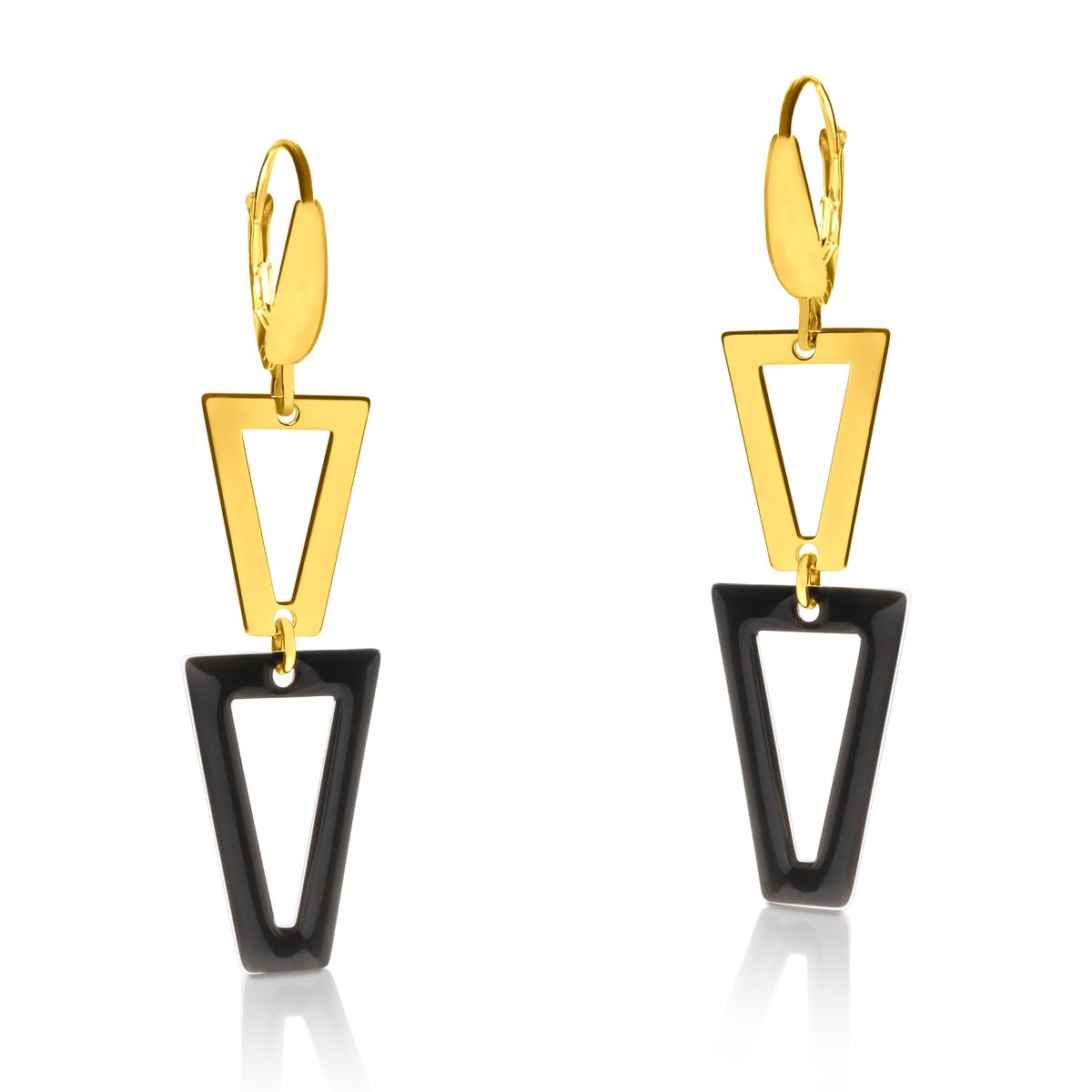 ankabizuteria.pl Biżuteria srebrna kolczyki pozłacane i emaliowane Mi