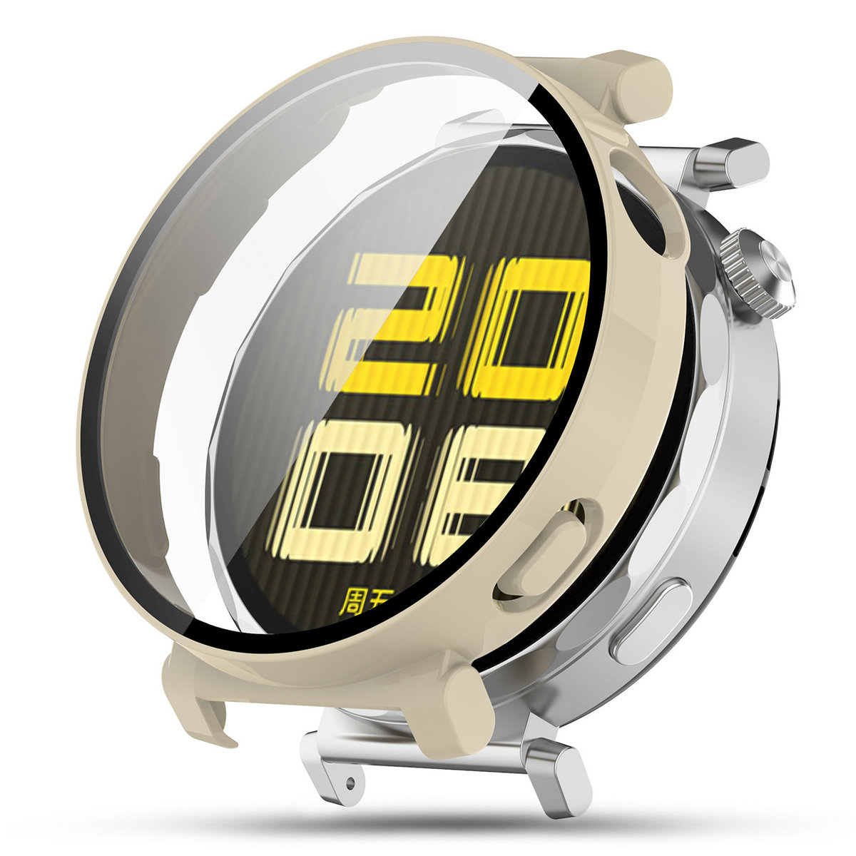 ETUI 2in1 HUAWEI WATCH GT5 42mm PRO - BEŻOWE