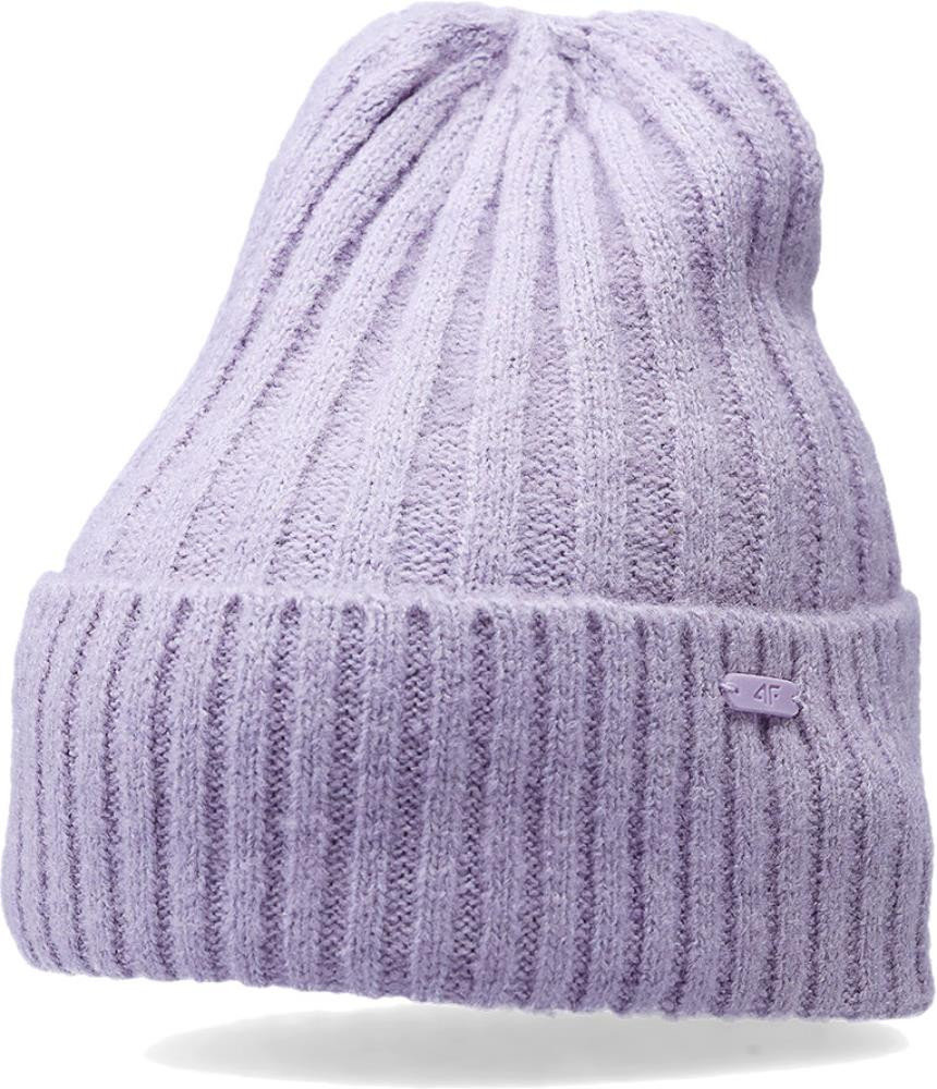 Czapka damska zimowa 4FAW23ACAPF299 - fioletowa S
