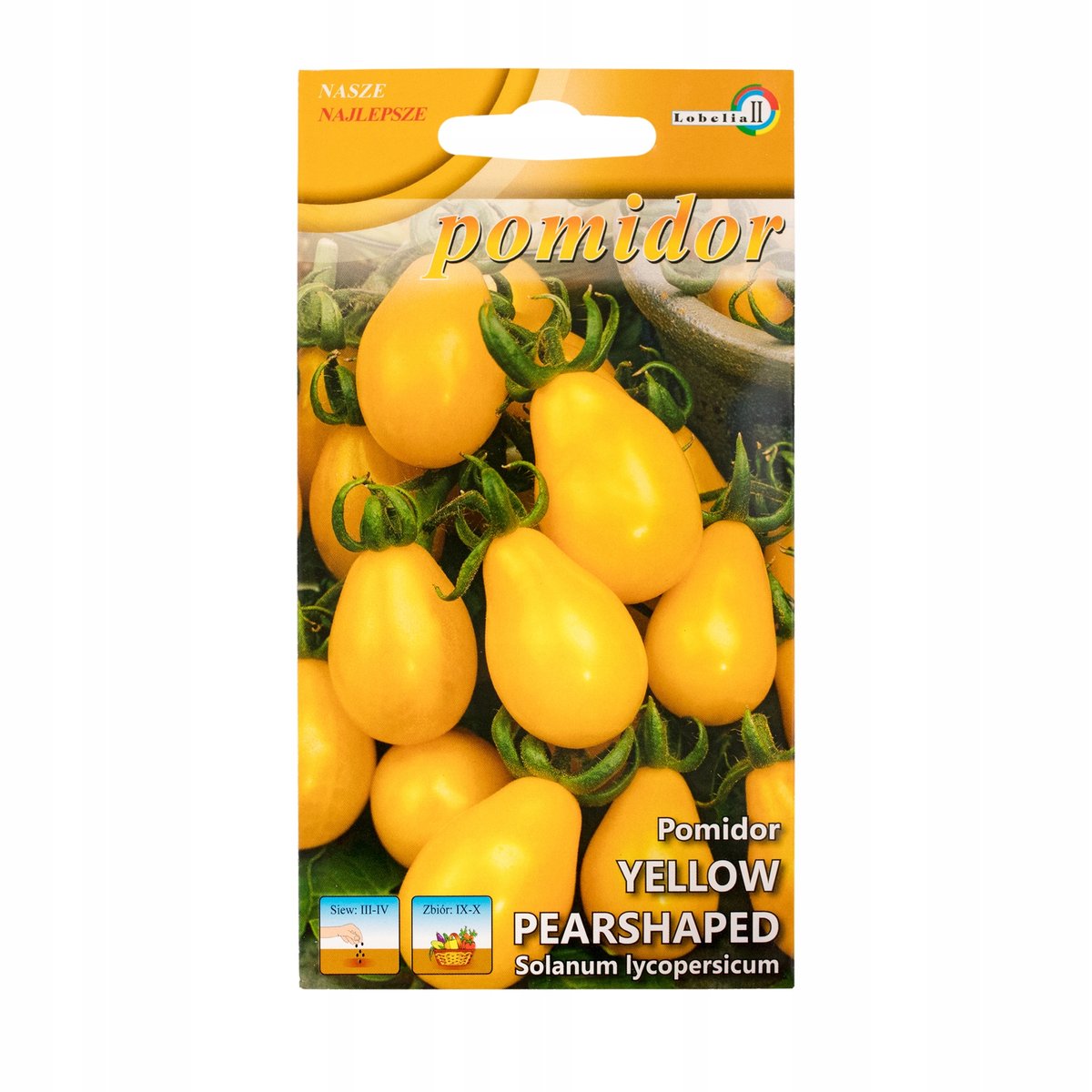 POMIDOR KOKTAJLOWY ŻÓŁTY KSZTAŁT GRUSZKI NASIONA p. 80136CINOEE, DE80016220225504 ST;