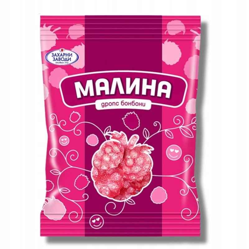 Bułgarskie draże/dropsy o smaku malinowym