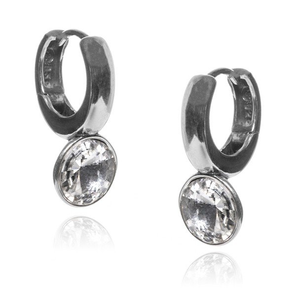 ankabizuteria.pl Kolczyki srebrne z kryształami Swarovski