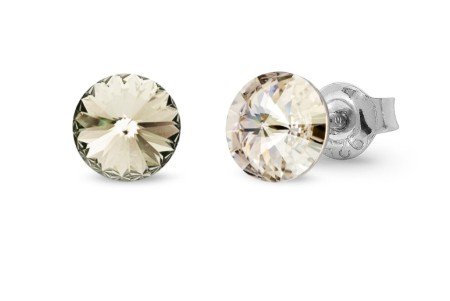 ankabizuteria.pl Kolczyki srebrne pr. 925 Swarovski w kolorze Silver