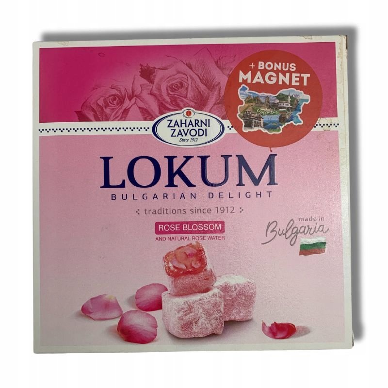 Lokum - Bulgarian Delight - Bułgarska galaretka o smaku Różanym