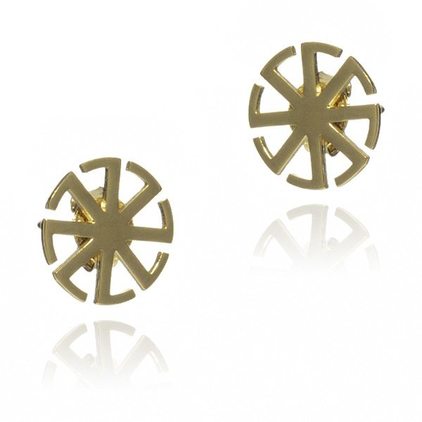 ankabizuteria.pl Kolczyki srebrne pozłacane KARUZELA