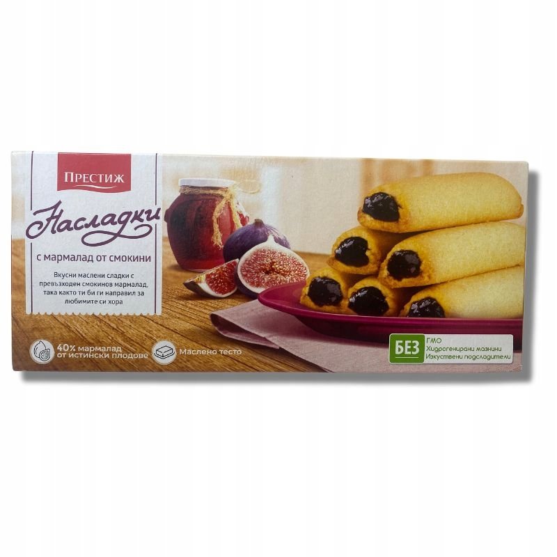 Ciastka kruche z nadzieniem figowym Prestige 134 g