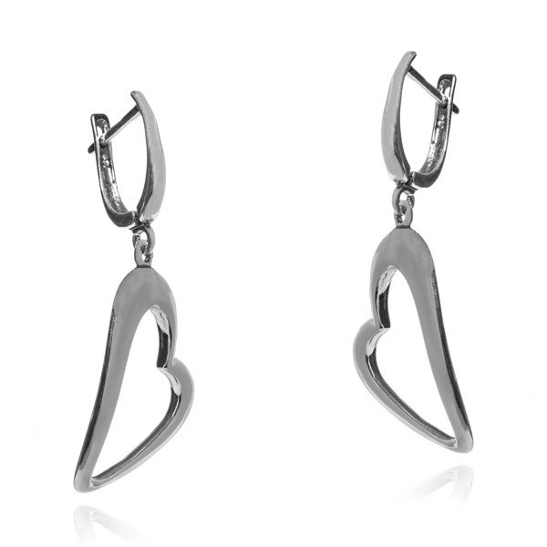 ankabizuteria.pl Kolczyki srebrne SERCA