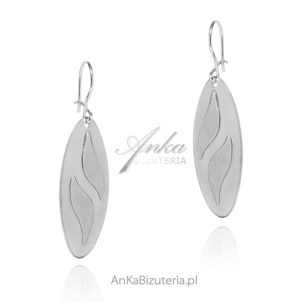 ankabizuteria.pl Kolczyki srebrne VINTAGE długie diamentowane
