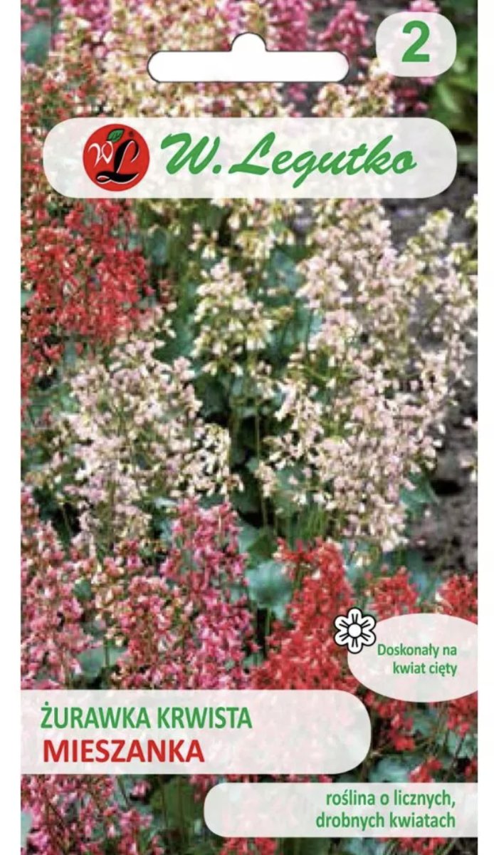 ŻURAWKA ogrodowa krwista WIELOLETNIA bylina MIESZANKA nasiona kwiatów p. PL230/12/210/1678A,