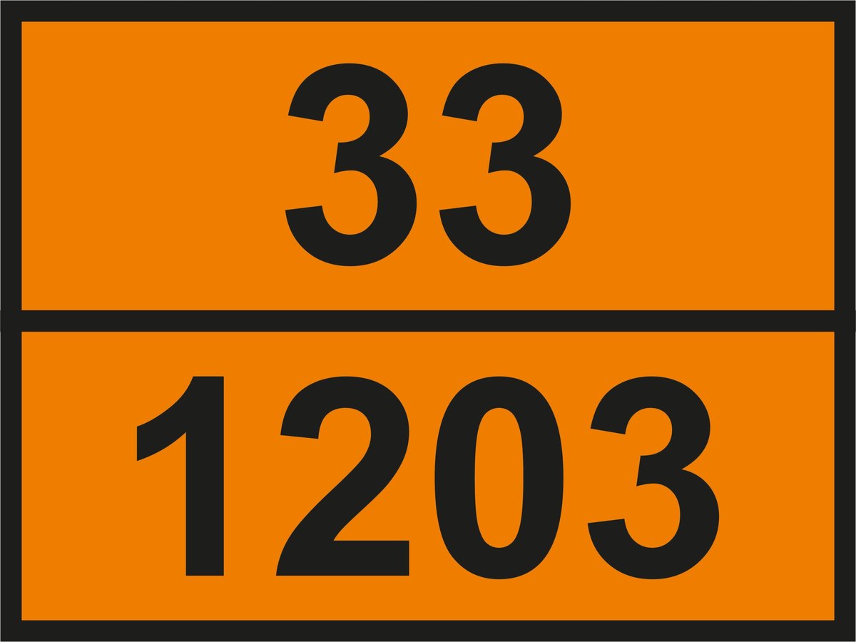 Naklejka magnetyczna ADR 30x40cm odblaskowa - dowolna numeracja
