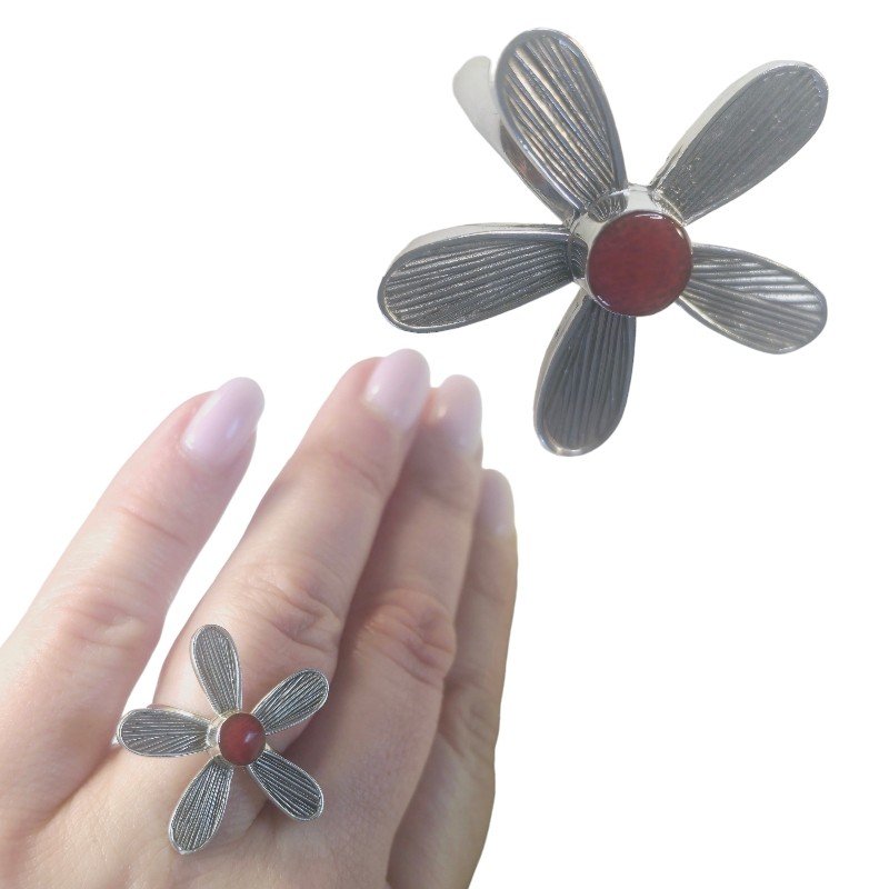 ankabizuteria.pl Pierścionek srebrny KWIAT zm