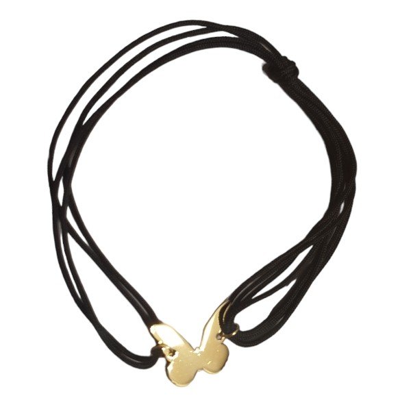 ankabizuteria.pl Bransoletka na czarnym sznureczku - regulowana ze sr