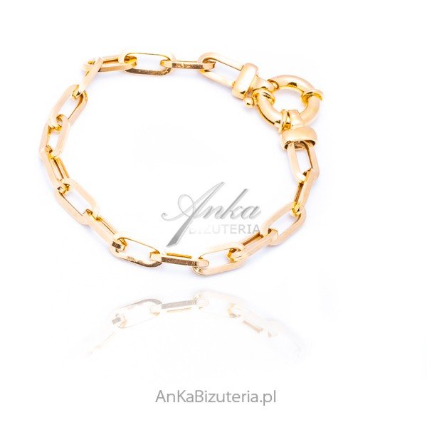 ankabizuteria.pl Bransoletka srebrna pozłacana z kolekcji FENOMENO