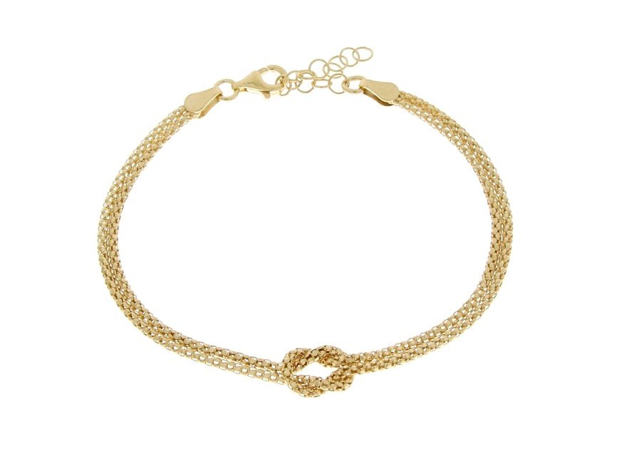 ankabizuteria.pl Bransoletka srebrna pozłacana włoska z SUPEŁKIEM