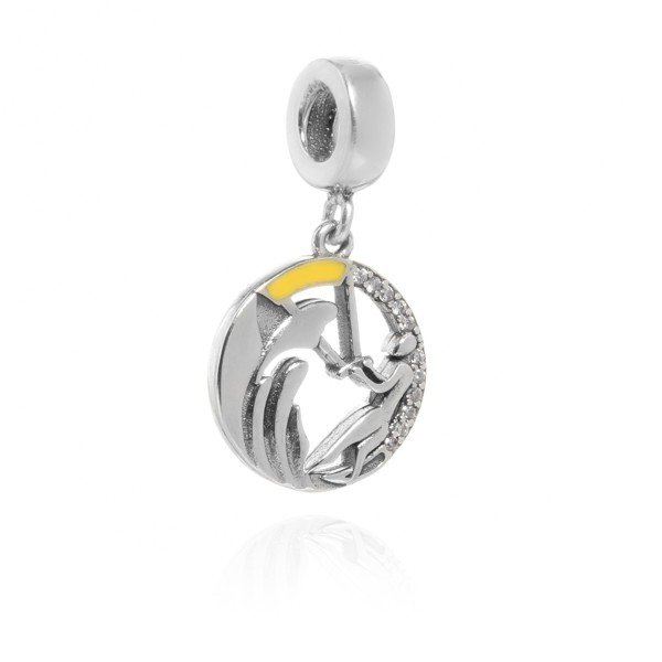 ankabizuteria.pl Zawieszka srebrna pozłacanai Charms - O RYBAKU I ZŁO