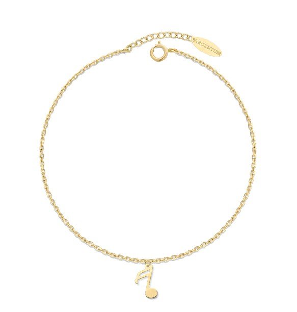 ankabizuteria.pl Bransoletka srebrna pozłacana NUTKA