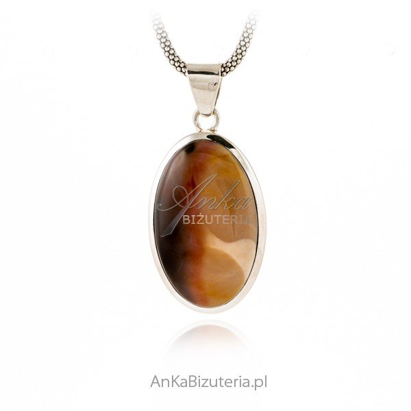 ankabizuteria.pl Piękna zawieszka z AGATEM CRAZY LACE -unikat