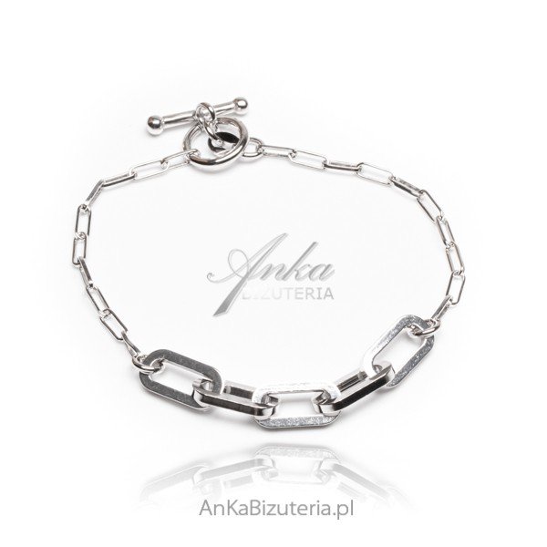 ankabizuteria.pl Bransoletka srebrna rodowana z kolekcji FENOMENO