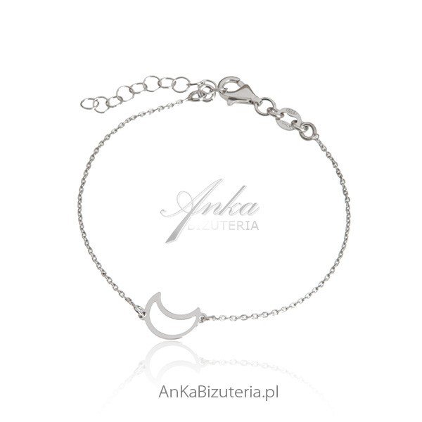 ankabizuteria.pl Bransoletka srebrna - Na Księżycu