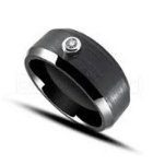 ankabizuteria.pl Pierścionek ceramika czarna z cyrkonią