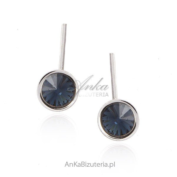 ankabizuteria.pl Srebrne kolczyki Swarovski MONTANA
