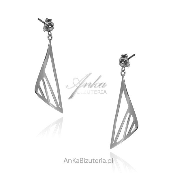 ankabizuteria.pl Kolczyki srebrne rodowane MARINA