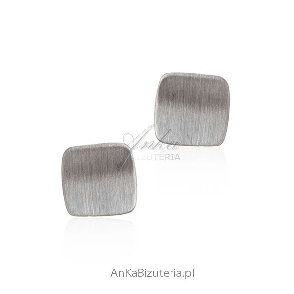 ankabizuteria.pl Kolczyki srebrne rodowane