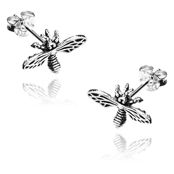 ankabizuteria.pl Kolczyki srebrne PSZCZÓŁKI sztyfty