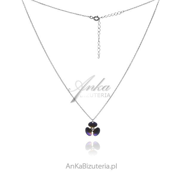 ankabizuteria.pl Naszyjnik srebrny KWIATEK z tytanem