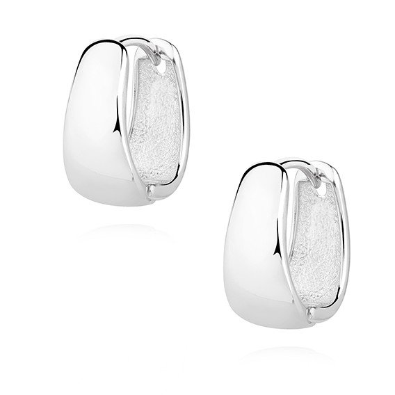 ankabizuteria.pl Kolczyki srebrne rodowane wysoki połysk