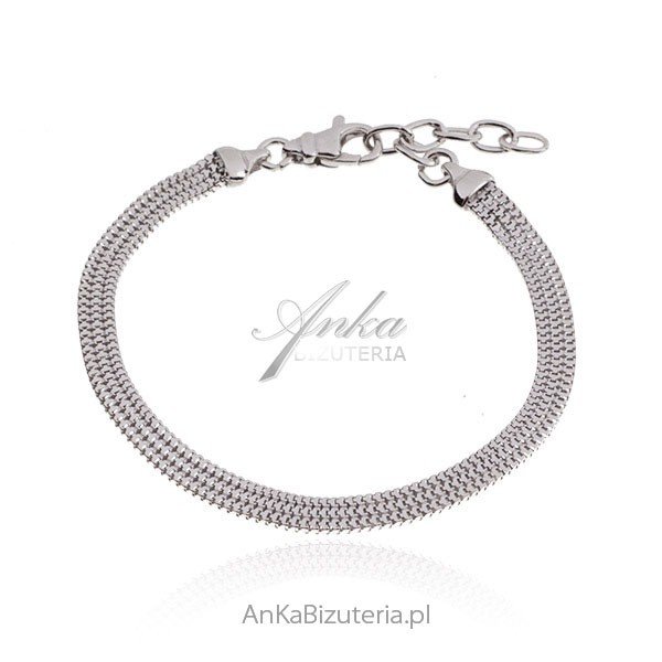ankabizuteria.pl Srebrna bransoletka PROSTA KLASYCZNA ELEGANCKA