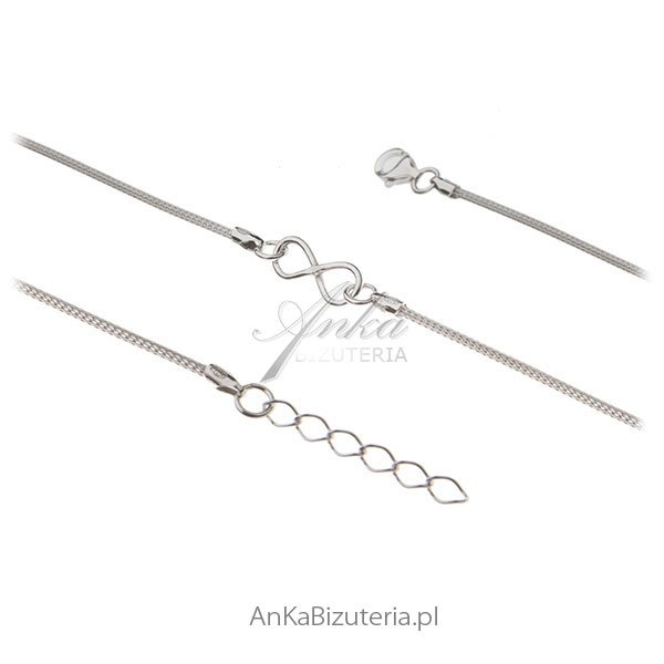 ankabizuteria.pl Srebrna bransoletka z nieskończonością