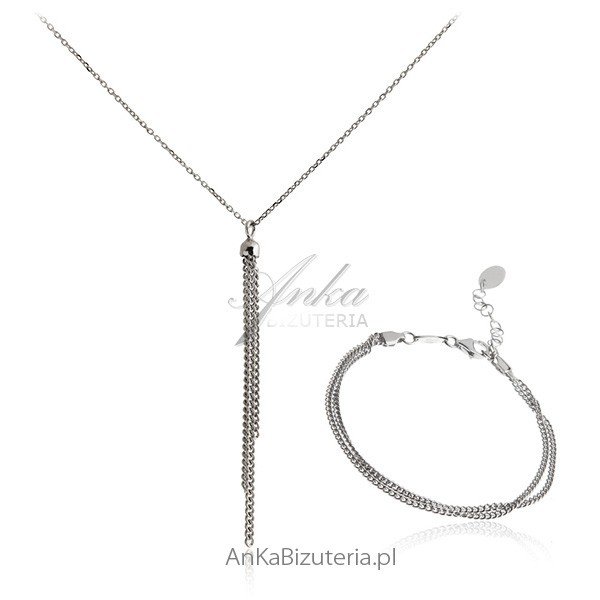 ankabizuteria.pl Komplet biżuterii srebro włoskie