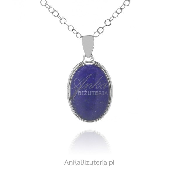 ankabizuteria.pl Srebrna zawieszka z naturalnym LAPIS LAZULI