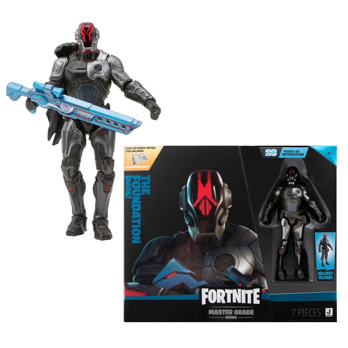 FORTNITE Master Grade Figurka Kolekcjonerska FOUNDATION DARK + Akcesoria