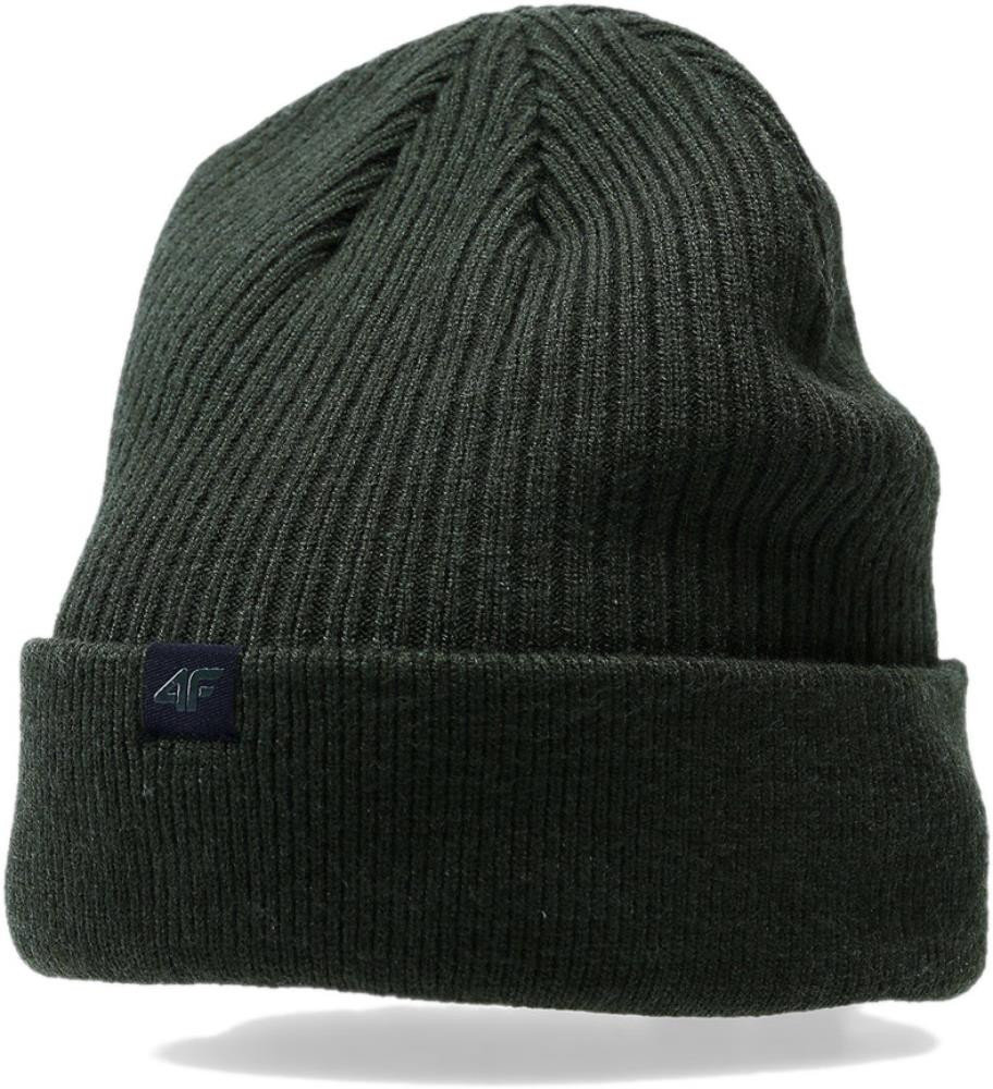 Czapka męska zimowa 4F AW23ACAPM309 - khaki L