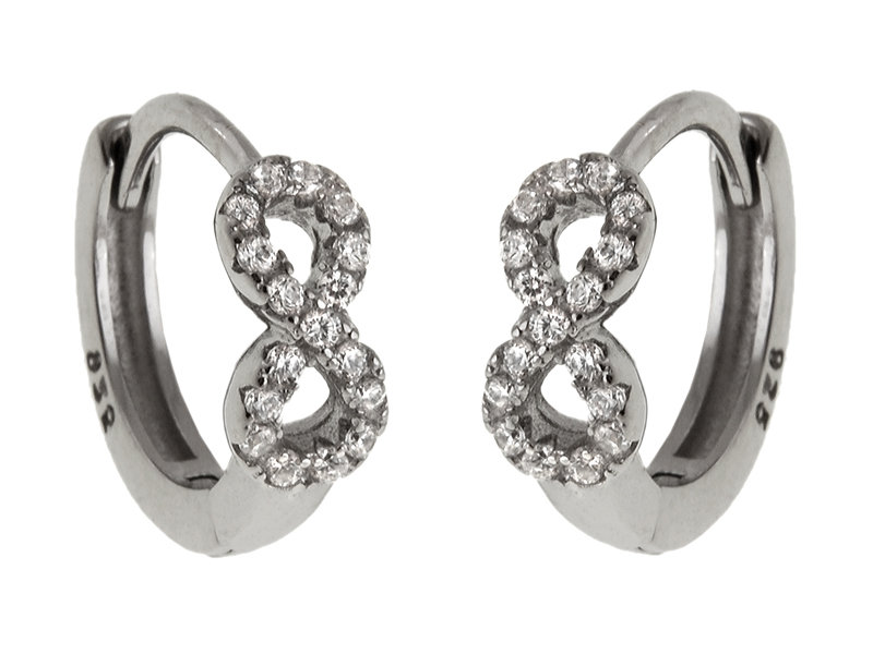 Kolczyki koła nieskończoność ósemka infinity K2729