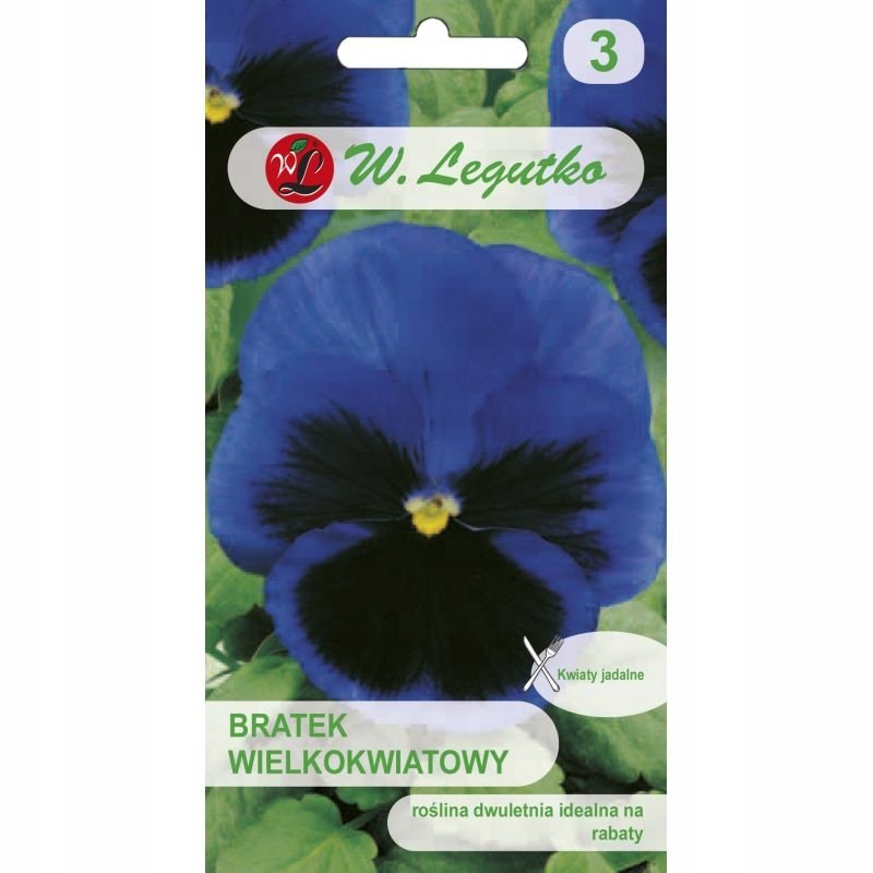 Nasiona Bratek Alpensee. Thunersee niebieski z plamą 0.50g - W.Legutko