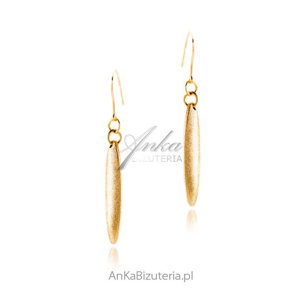 ankabizuteria.pl Srebrne kolczyki pozłacane SOPLE diamentowane