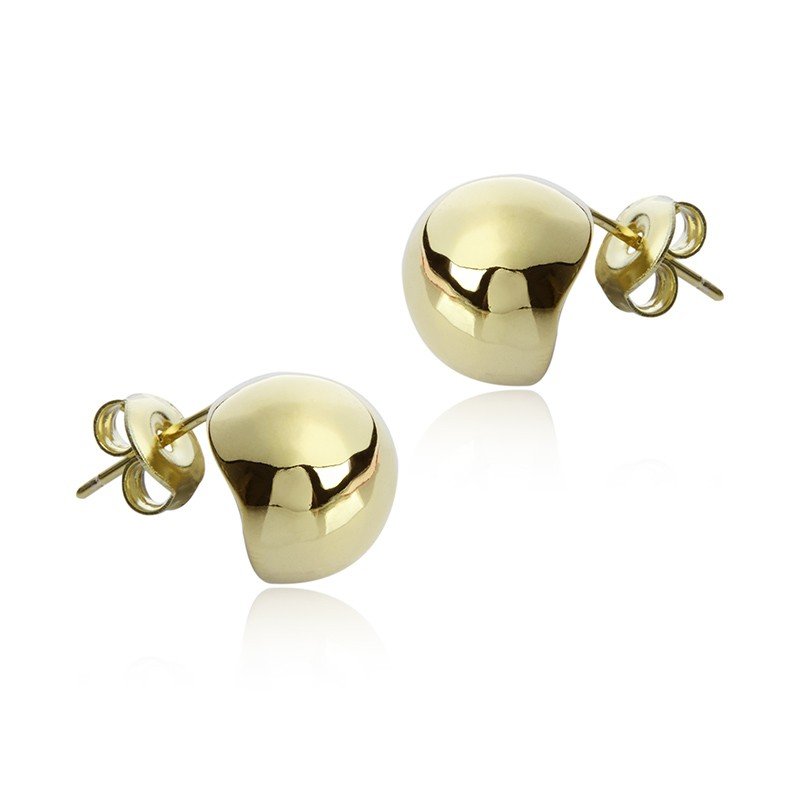 ankabizuteria.pl Kolczyki srebrne pozłacane KULE na sztyfcie