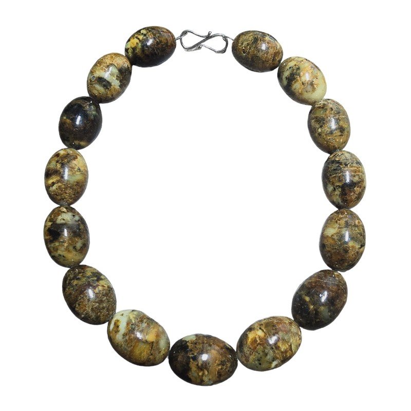 ankabizuteria.pl Piękne korale z naturalnego bursztynu owalne polero