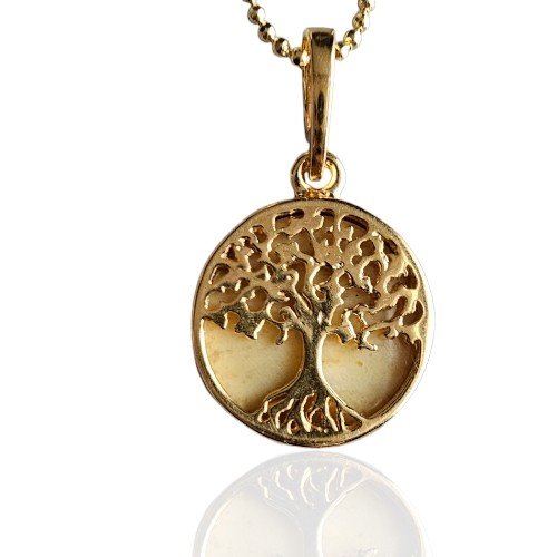 ankabizuteria.pl Zawieszka srebrna pozłacana DRZEWKO SZCZĘŚCIA z żół