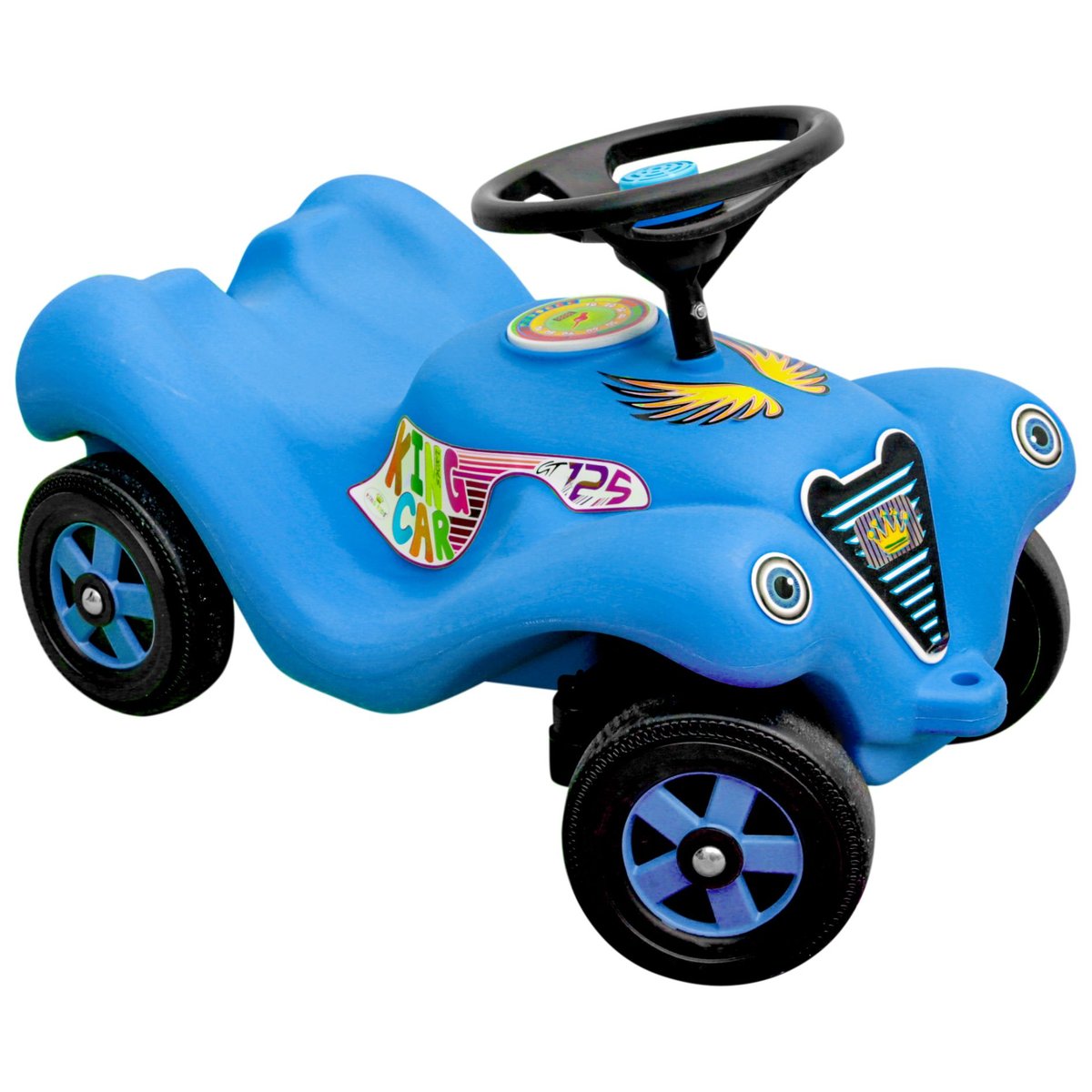 Małpiszon, jeździk King Car - niebieski