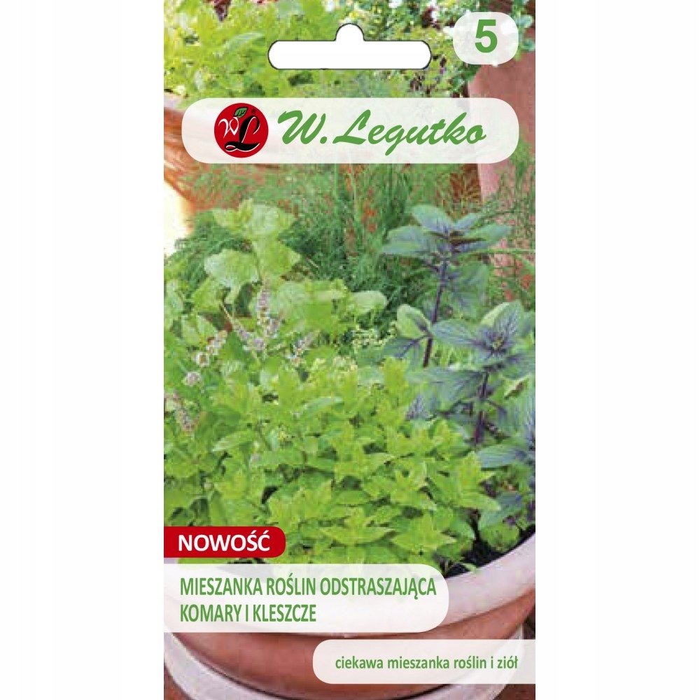Nasiona Mieszanka roślin odstraszająca komary i kleszcze 1g - W.Legutko