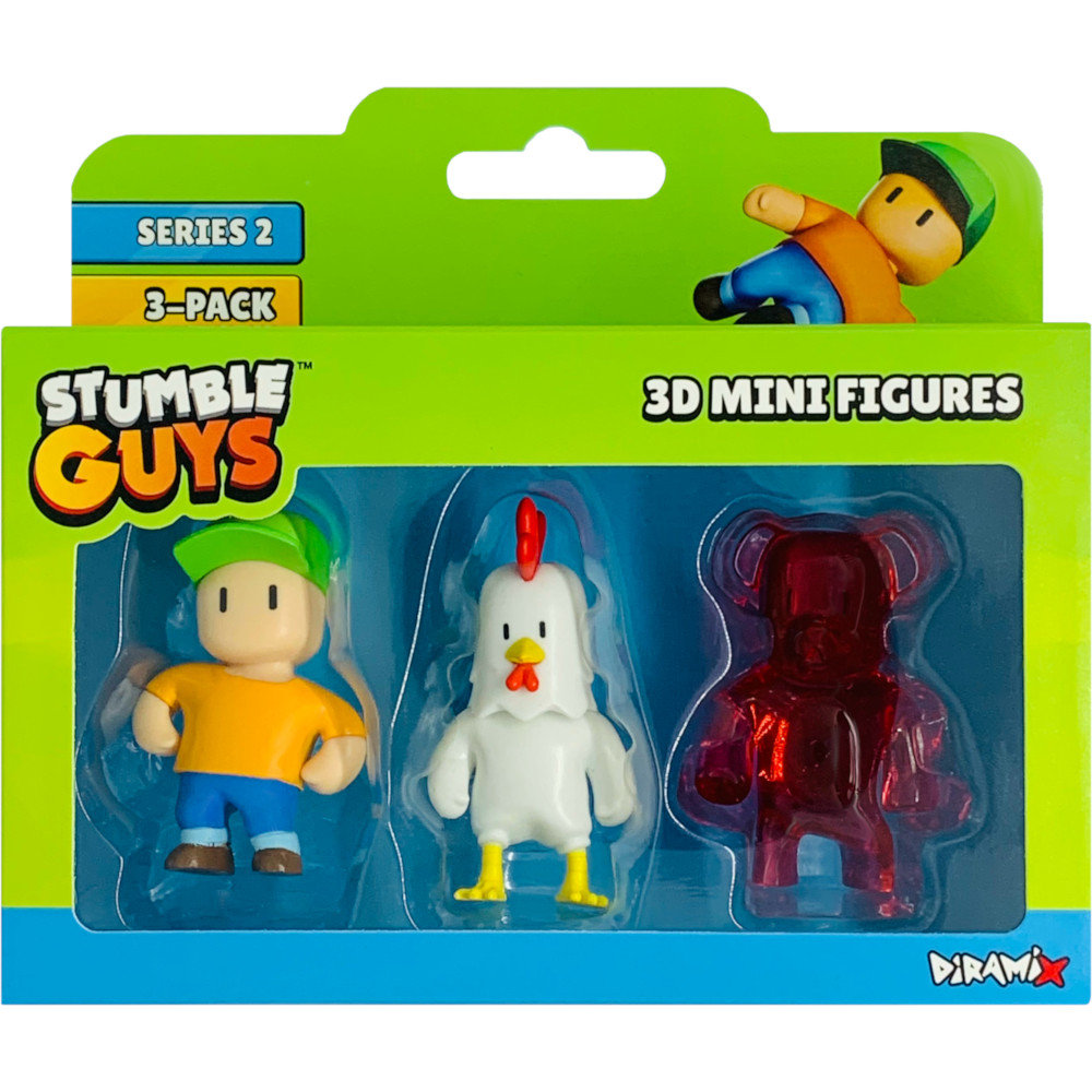 STUMBLE GUYS ZESTAW FIGUREK DIRAMIX 3-PAK MR. STUMBLE CHICKEN CHERRI BEAR