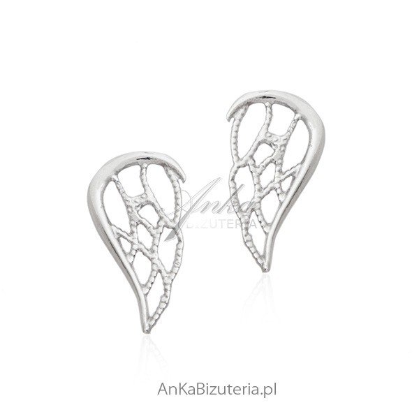 ankabizuteria.pl Biżuteria srebrna Kolczyki srebrne skrzydełka